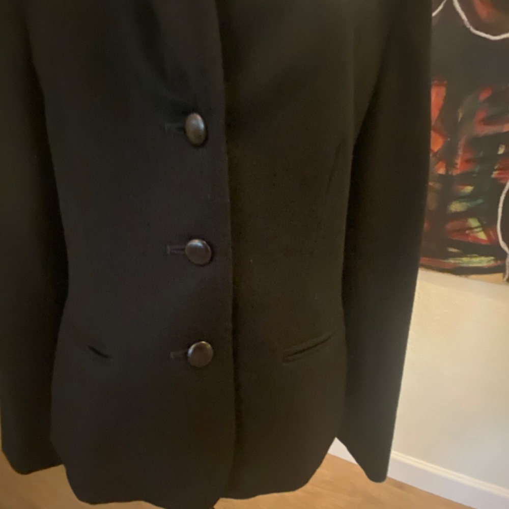 Pendleton Black Wool Three Button Blazer - image 8